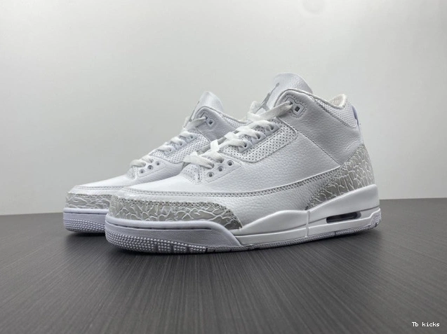 TBK Air PS 'Triple 3 Jordan 429487-111 White' Retro 0714